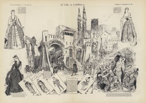 Framförande av Jules Massenets opera Le Cid på Parisoperan av European School