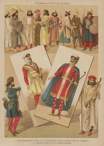 Persien, Antiguedad (färg litho) av European School