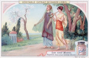 Polyhymnia (lyrisk poesi) och Euterpe (musik) av European School