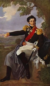 Porträtt av prins Bagration (färglitografi) av European School