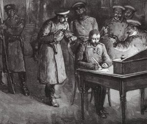 Prins Alexander undertecknar sin Abdikation av European School