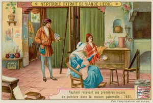 Raphaels första målarlektion av European School