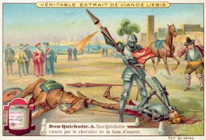 Scen från Don Quijote (chromolitho) av European School