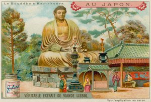 Staty av Buddha i Kamakura av European School