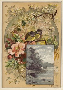 Sommar (färg litho) av European School