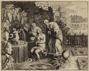 Susanna och de äldste (gravyr) av European School