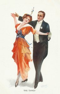Tango (färglitografi) av European School