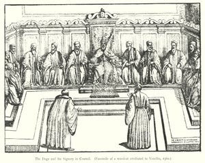 Dogen och signaturen i rådet (gravyr) av European School