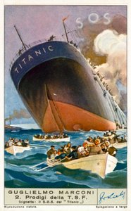 Titanic skickar ett SOS-meddelande via trådlöst nätverk av European School
