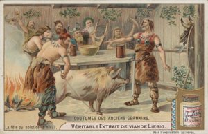 Högtiden för vintersolståndet (chromolitho) av European School