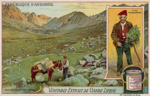Den höga dalen Font-Black och en typisk Andorran av European School