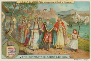 Äktenskapet mellan kung Arthur och drottning Guinevere av European School