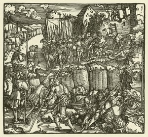 Stormningen av ett slott, 1532 av European School