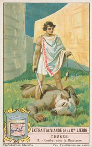 Theseus, Liebigkort, början av 1900-talet (chromo) av European School