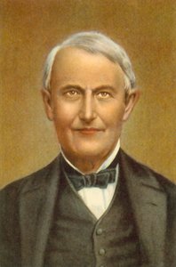 Thomas Edison (färglitografi) av European School