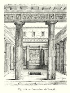 Ett hus i Pompeji (gravyr) av European School