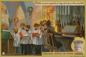 Verdi spelar orgel i Roncole av European School