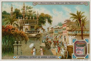 Utsikt över en gata i Hyderabad av European School