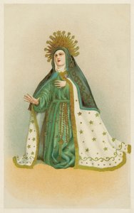 Jungfru Maria (chromolitho) av European School