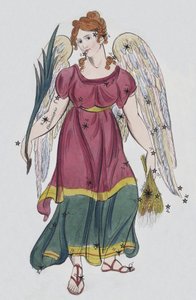 Jungfrun (färg litho) av European School