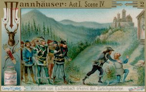Wolfram och hans följeslagare hittar Tannhauser av European School
