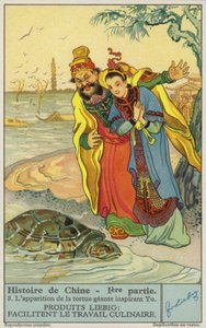 Yu den store och jättesköldpaddan (chromolitho) av European School