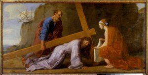 Jesus bär sitt kors (bär korset eller korsets väg), ca 1651 (olja på duk)