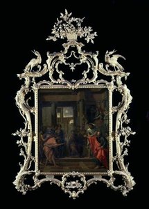 Två filosofer som disputerar inför en kejsare av Eustache Le Sueur