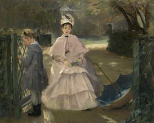 Nanny och barn av Eva Gonzalès