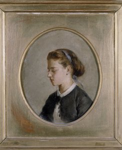 Porträtt av en kvinna av Eva Gonzalès