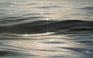 Into The Light, 2023 (olja på duk) av Eva Volf