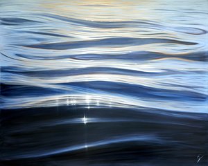 Perle de la Mer, 2023 (olja på duk) av Eva Volf