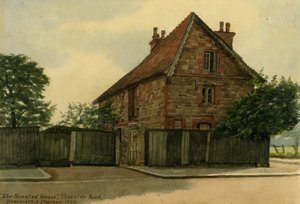 The Haunted House, Thornton Road, 1920 wc på papper av Evacustes Arthur Phipson