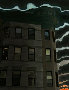 13th Street vid 7th Avenue, Brooklyn (digital konst) av Evan Sklar