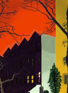 14th Street At 6.A.M., Brooklyn (digital konst) av Evan Sklar