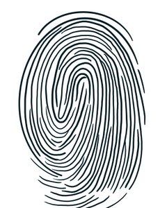 Ritning av ett fingeravtryck Brooklyn (digital konst) av Evan Sklar