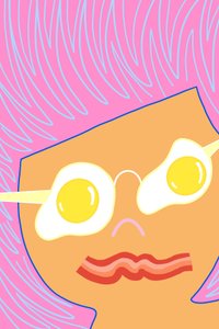 Eggs and Bacon (digital konst) av Evan Sklar