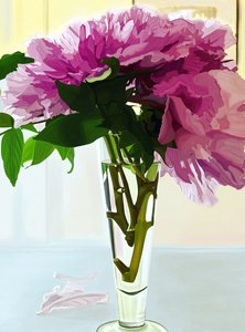 Magenta pioner i vas (digital konst)