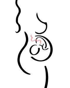 Gravid (digital konst) av Evan Sklar