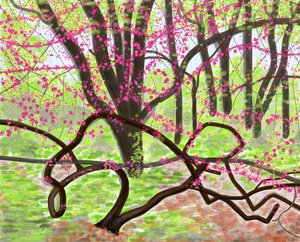 Prospect Park, våren 2017 (handritad på en iPad med en Apple-penna) av Evan Sklar