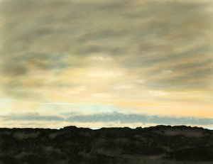 Swan Beach, sanddyner och himmel
