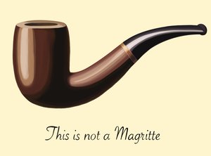 This Is Not A Magritte, 2025 (digital konst)
