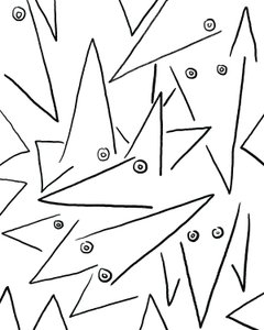 Too Many Dogs, ca 2020-24 (digital konst) av Evan Sklar