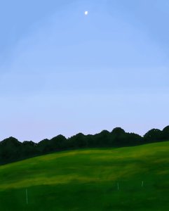 Vermont Field, Dawn (digital konst) av Evan Sklar