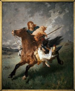 A Marauder - Målning av Evariste Vital Luminais (1822-1896), olja på duk
