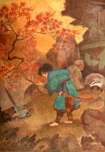 "Momotaro och fasanen", 1912. av Evelyn Paul