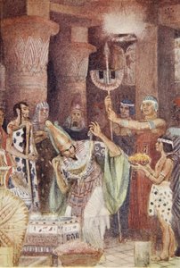 Rhampsiternas skattkammare, illustration från "The Myths of Ancient Egypt" av Lewis Spence av Evelyn Paul