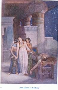 Anthonys död (färg litho) av Evelyn Paul