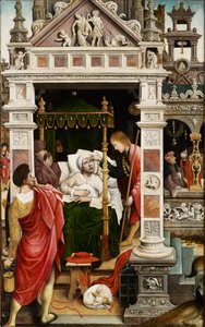 Scen från Saint Rochs liv, 1517.