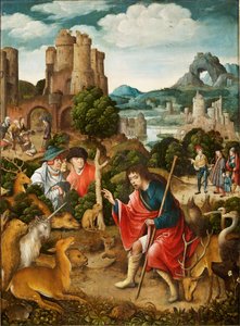 Scen från Saint Rochs liv, 1517.